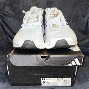 Adidas Galaxy 6 White and Black Running Shoes